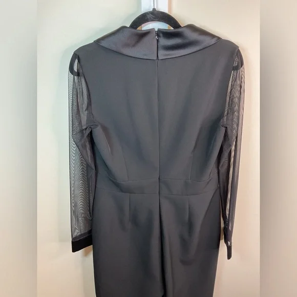 Eliza J Sheer Sleeve Black Jumpsuit (8) - Picture 10 of 13